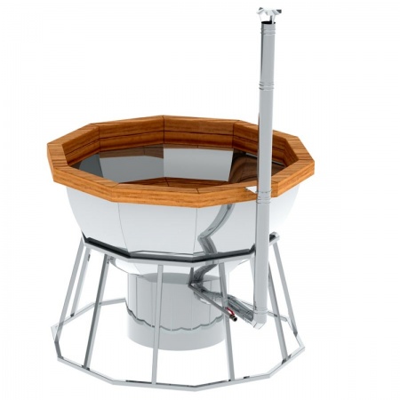 Банный чан 10 граней на подставке с печью